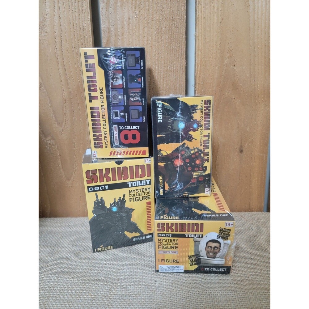 SKIBIDI TOILET Mystery Collector Figures Bundle 4 Boxes New Sealed Viral YouTube